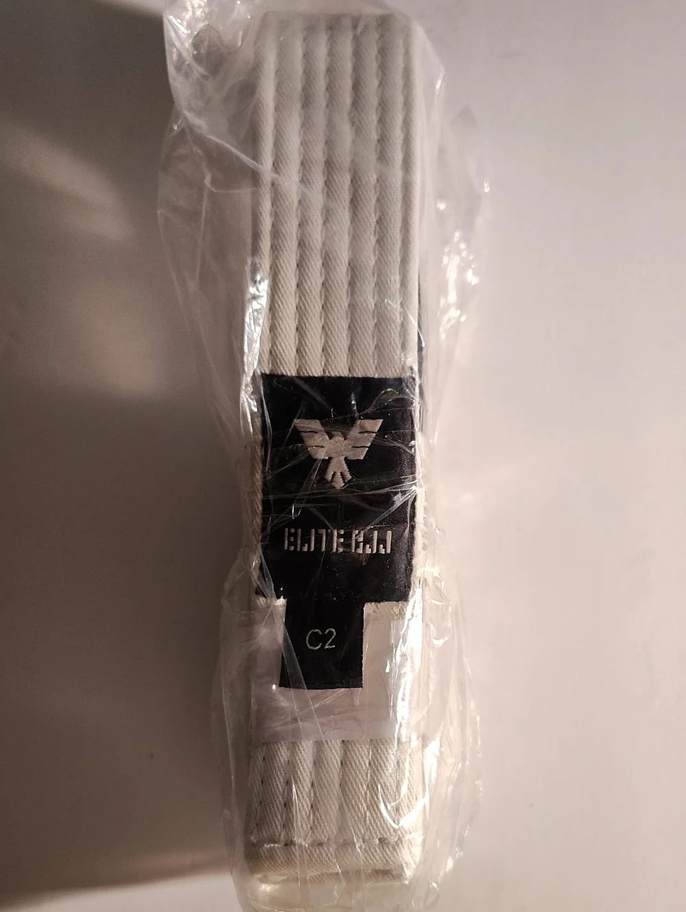NEW BJJ Size C2 White Jiu Jitsu Belt - Professional Training Belt WM